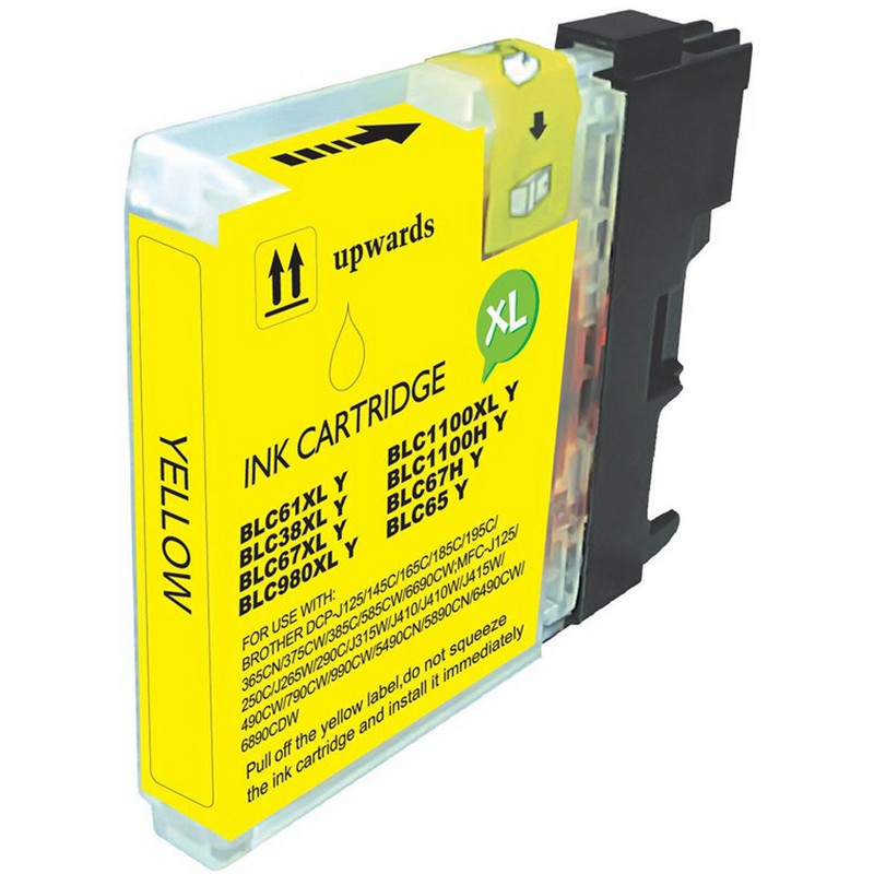 Brother LC61Y Yellow Ink Cartridge