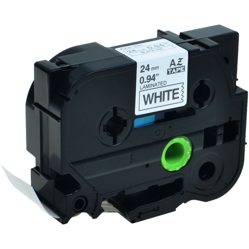 Brother TZe-251 Black on White P-Touch Label
