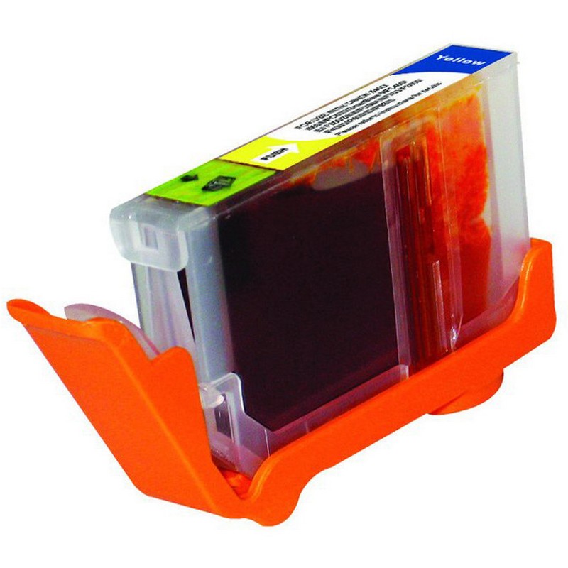 Single Canon BCI-6Y Ink Cartridge, Yellow Canon BCI-6Y Yellow Ink Cartridge