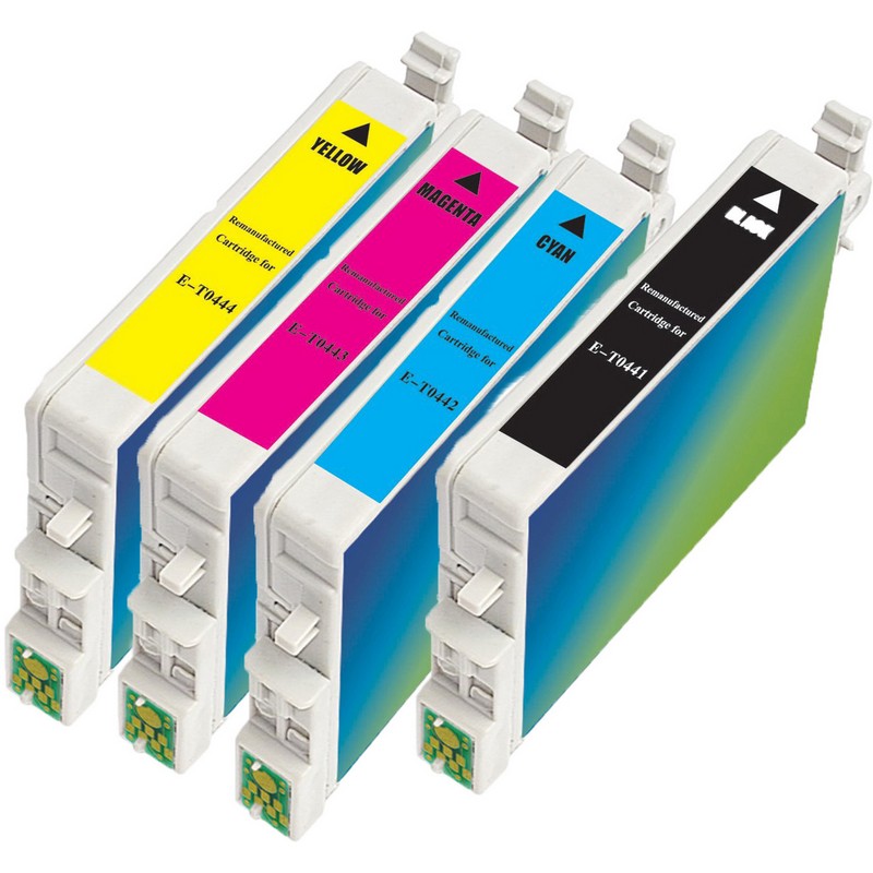 Set of 4 Epson T044 Combo Pack Color Ink Cartridges