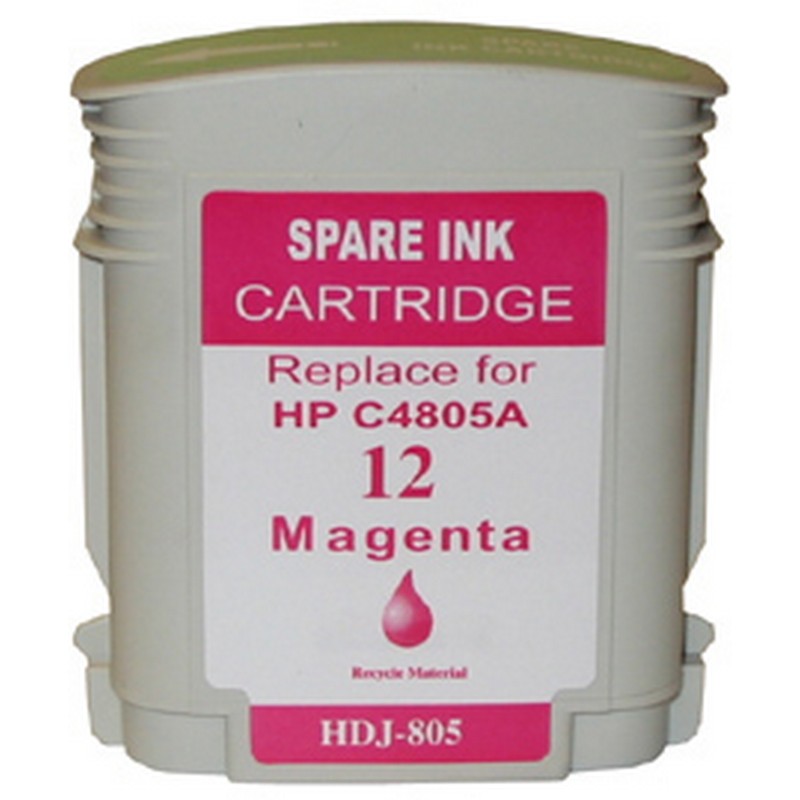 HP C4805A Magenta Ink Cartridge-HP #12