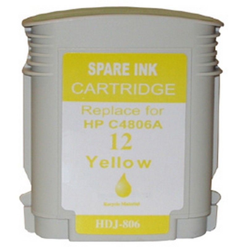 HP C4806A Yellow Ink Cartridge-HP #12