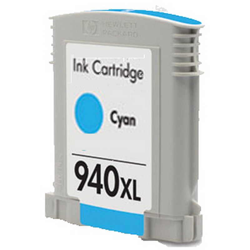 HP C4907AN Cyan Ink Cartridge-HP #940XLCY
