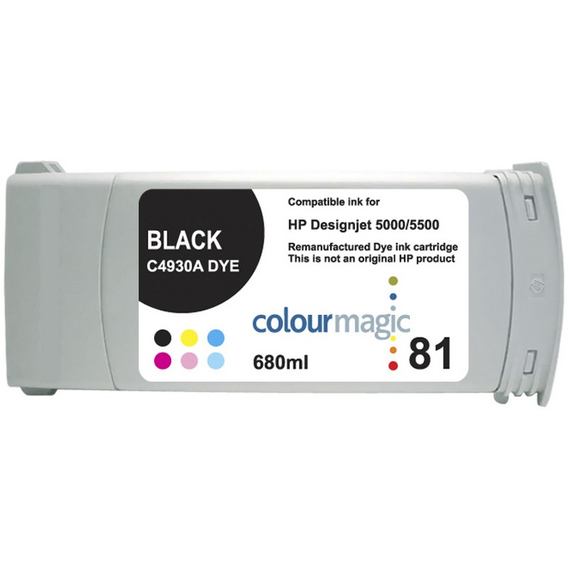HP C4930A Black Ink Cartridge-HP #81