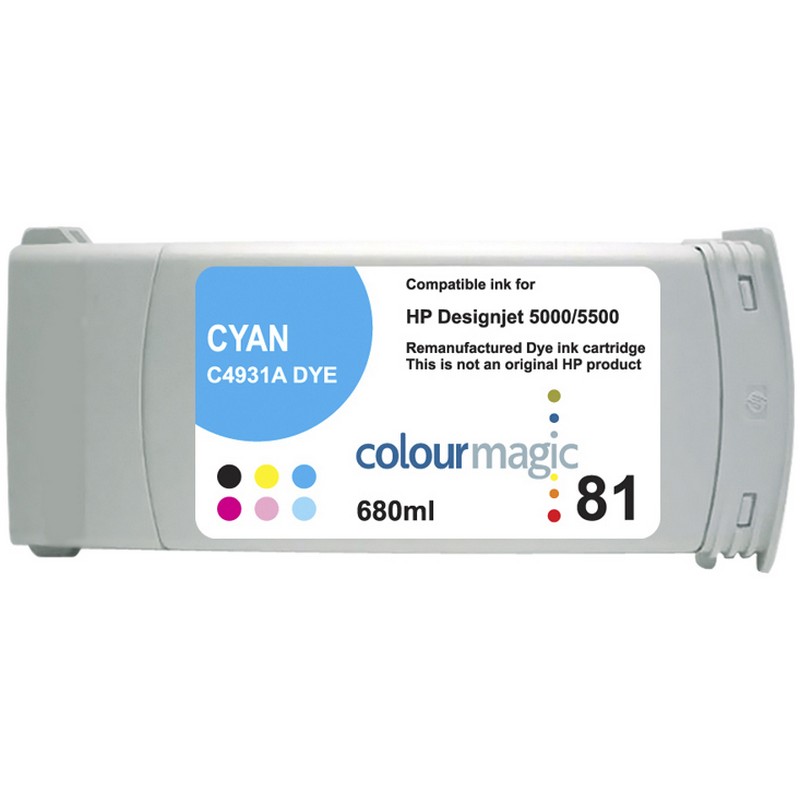 HP C4931A Cyan Ink Cartridge-HP #81