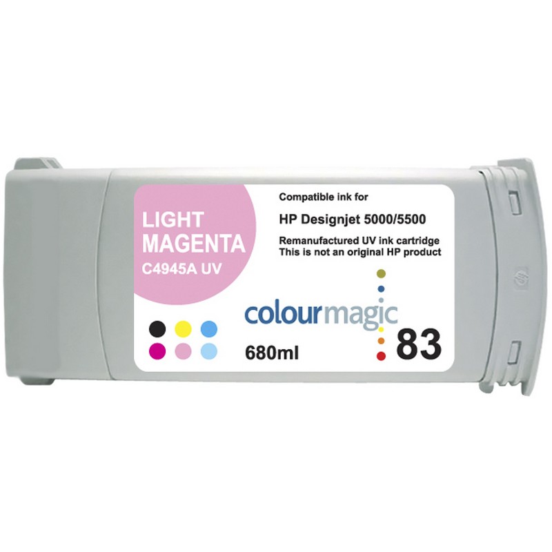 HP C4945A Lt. Magenta-UV Ink Cartridge-HP #83
