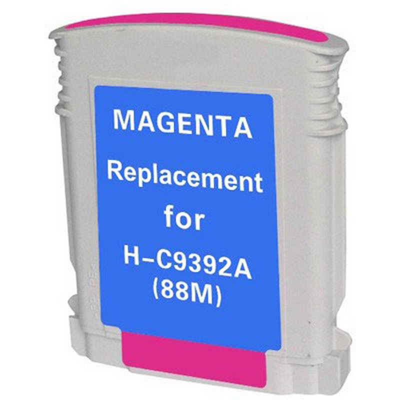 HP C9392A Magenta Ink Cartridge-HP #88XL