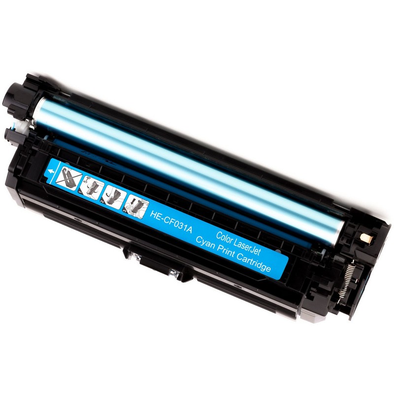 Set of 2 HP CF031A Cyan Toner Cartridge-HP 646A