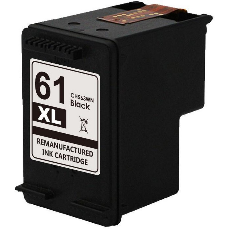 HP CH563 Black Ink Cartridge-HP #61XL