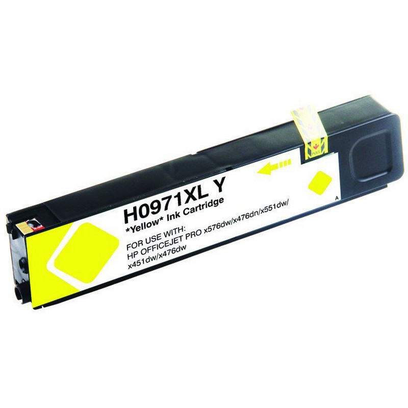 HP CN628AM Yellow Ink Cartridge-HP #971XLY