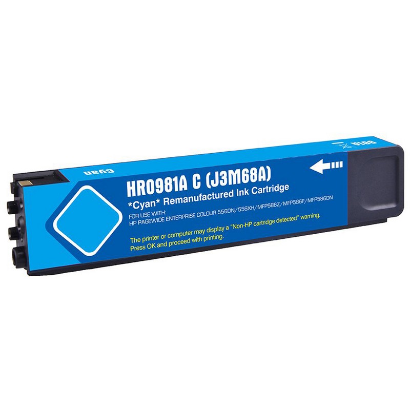 HP J3M68A Cyan Ink Cartridge-HP #981AC