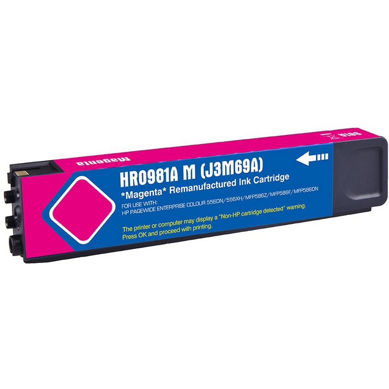 HP J3M69A Magenta Ink Cartridge-HP #981AM